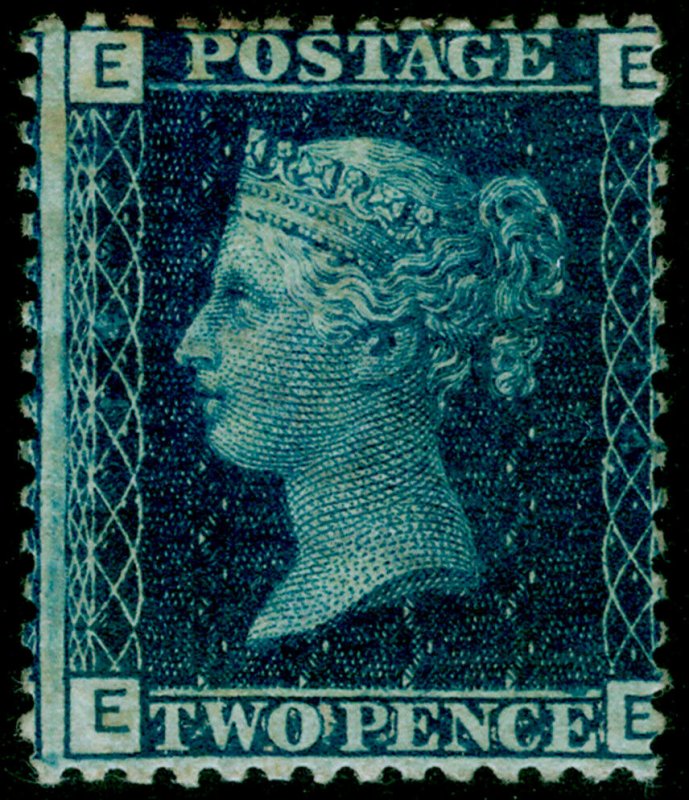 SG47, 2d dp blue plate 14, M MINT. Cat £500. EE