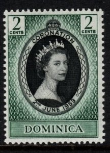 DOMINICA SG139 1953 CORONATION MNH