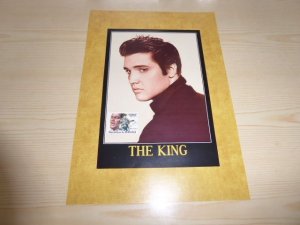 New Elvis Presley The King Poster size A4 with his Burundi Stamp