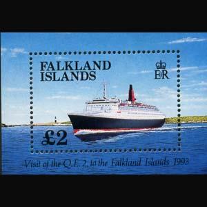 FALKLAND IS. 1992 - Scott# 572 S/S Ship NH