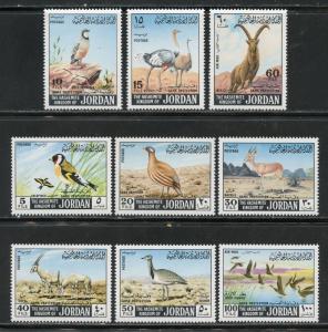 JORDAN  BIRDS SET OF NINE SCOTT#552/58,C49/50  MINT NH--SCOTT $77.00