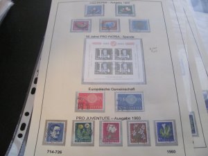 SWITZERLAND USED STAMPS & COVERS COLL. ON PAGES 1930-2005 $2K-$3K CAT. XF (191)