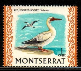 Bird, Red-Footed Booby, Montserrat stamp SC#231 Mint