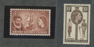 Solomon Islands (British Solomon Islands) #103-104 Unused Single