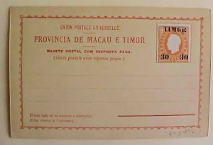 TIMOR MR.POST CARD FORMULAR CARD