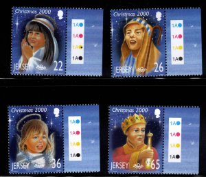 Jersey Scott 970-973 MNH** Complete Christmas 2000 set