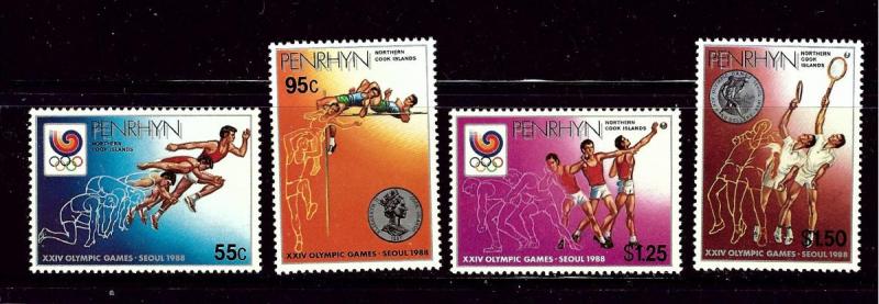 Penrhyn Is 359-62 MNH 1988 Olympics