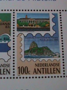 NEDERLAND-ANTILILEN-1983 SC#495a BRASILIANA'83 WORLD STAMPS SHOW MNH S/S VF