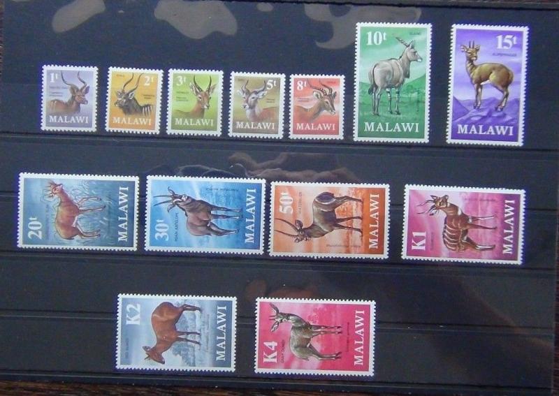 Malawi 1971 Antelopes set to K4 LMM or MNH 