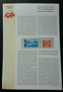 Switzerland PTT Service Mountain Scene (special stamp) MNH *non fv *cinderella?
