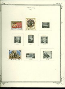 Collection, Austria Part D Scott Pages, 1981/1988, Cat $58, Mint & Used