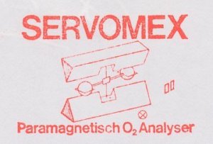 Meter cut Netherlands 1990 Servomex - Paramagnetic Analyser