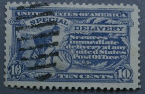 United States #E11b VF Used  Good Color Gray Violet Barred Oval Cancel