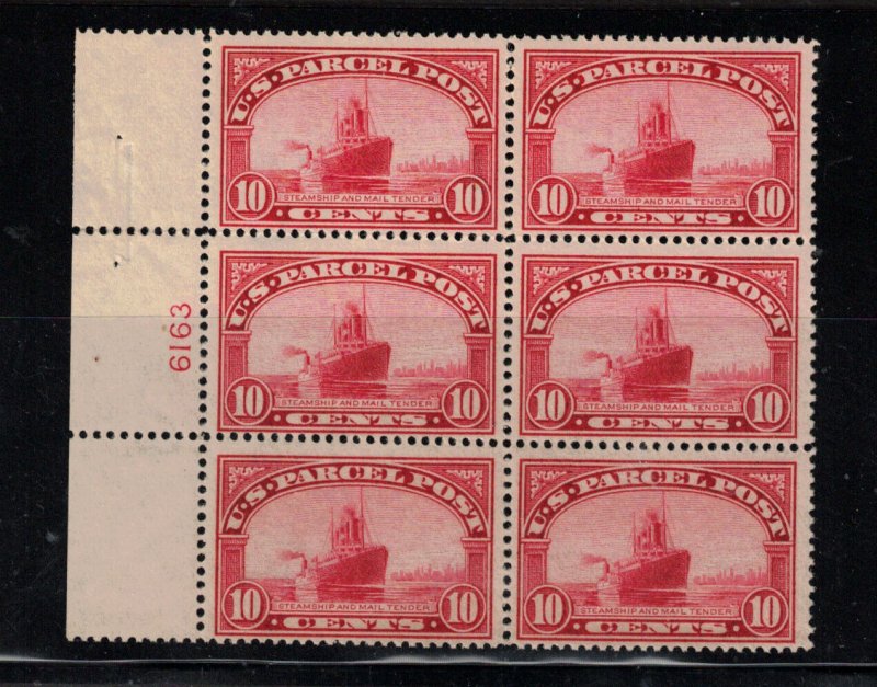 USA #Q6 Very Fine Never Hinged Plate Block Of Six