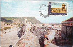 57407 -  COLOMBIA - POSTAL HISTORY: MAXIMUM CARD  -   ARCHITECTURE  History