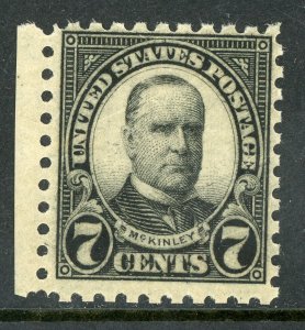 USA 1926 McKinley 7¢ Rotary Perf 10 Scott 588 MNH Q224