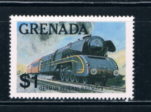 Grenada 1124 Unused Railroad Trains 1982 (G0094)+