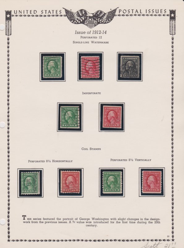 USA Stamps 405 thru 413 United States, General Issue Stamp / HipStamp