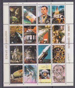 1972 Umm Al Qiwain 1082-1097ZB used Space exploration