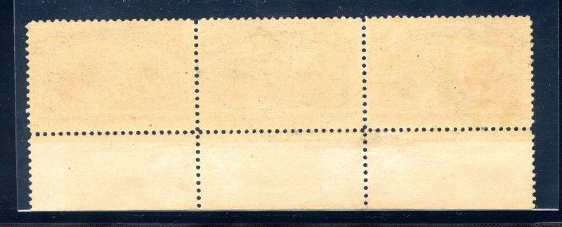 US SCOTT #242 PL#  STRIP OF 3 MINT-F-VF-OG-HINGED A BEAUTY  (5/8/24 GP)