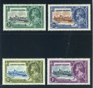 Cayman Islands 1935 KGV Silver Jubilee set complete MLH. SG 108-111. Sc 81-84.