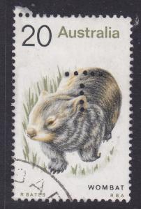 Australia -1974 Animals Wombat Perforated with T - used
