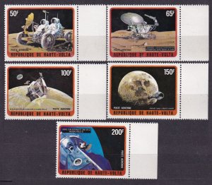1973 Upper Volta 427-431 Lunar Exploration, Lunokhod, Apollo 6,00 €