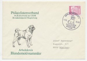 Cover / Postmark Germany / DDR 1986 Dog exhibition