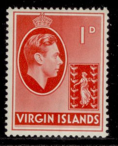 BRITISH VIRGIN ISLANDS GVI SG111, 1d scarlet, M MINT. CHALKY 