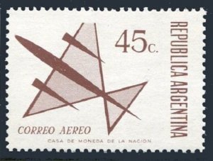 Argentina C135,MNH.Michel 1101. Air post 1971.Symbolic plane.