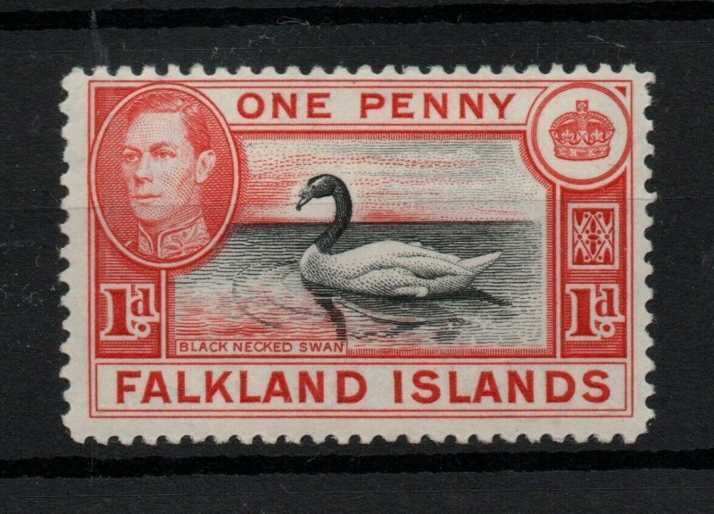Falkland Islands 1938 1d carmine & black SG147 LHM WS26969
