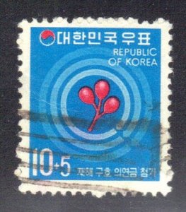 KOREA SCOTT #B15 USED 10w on 5w  1972