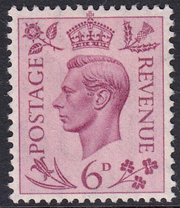 GB KGVI 1937 6d Purple SG470 Mounted Mint