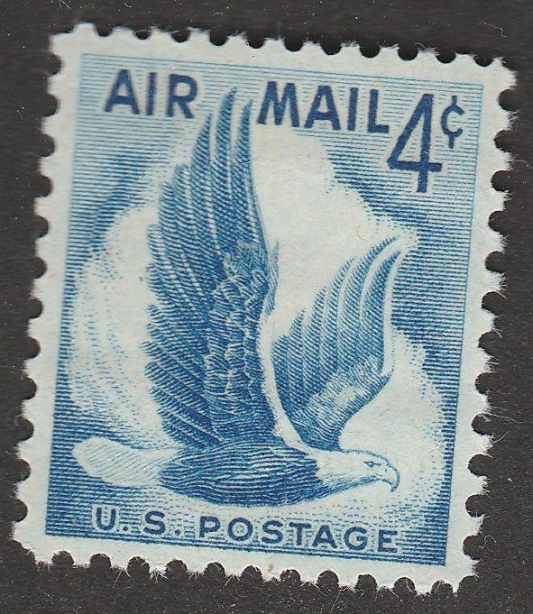 US C48 Airmail Eagle in Flight 4c single (1 stamp) MNH 1954 