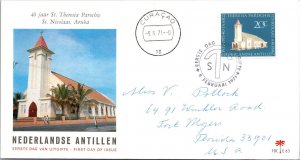 Netherlands Antilles 1974 FDC - 40 Yrs St Theresia Parish - Curacao - J8509