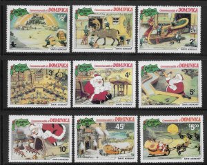 Dominica 706-715 Disney 1981 Christmas Santa's Workshop MNH c.v. $13.50