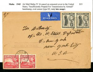 Malta 1945 Cover