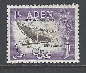 Aden Sc # 55 mint hinged (RS)