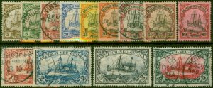 German New Guinea 1901 Set of 13 SG7-19 V.F.U