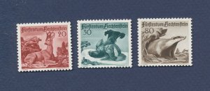 LIECHTENSTEIN - Scott 243-245  - VF MNH