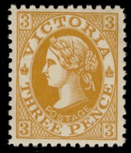 AUSTRALIA - Victoria QV SG437b, 3d dull orange-buff, NH MINT. Cat £15.