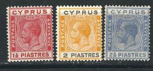 Cyprus 96, 98-99 MH F/VF 1924 SCV $29.25