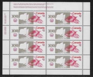CANADA SC# 688 SHEET/8 FVF/MNH 1976