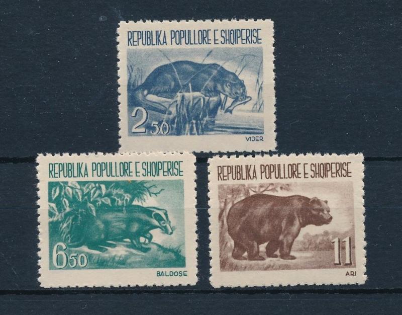 [50128] Albania 1961 Animals Otter Badger Bear MNH