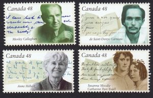 LIBRARY * HISTORY of AUTHORS = Canada 2003 #1994-1997 Full Set of 4 MNH stamps