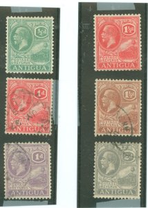 Antigua #42-44/46-48  Single