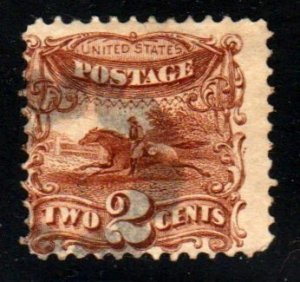 #113 2¢ Horse/Rider PICTORIAL  CV $80.00⭐⭐⭐⭐⭐