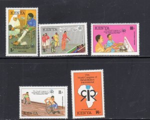 KENYA #611-615 1993 WORLD CONGREE REHAB. MINT VF NH O.G