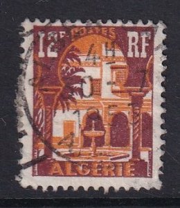 Algeria  #257   used   1954 patio of museum 12fr