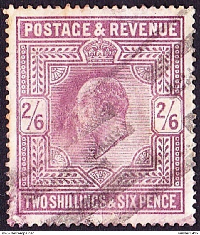 GREAT BRITAIN 1902 KEDVII 2/6 Shillings Dull Purple SG262 Used CV£150